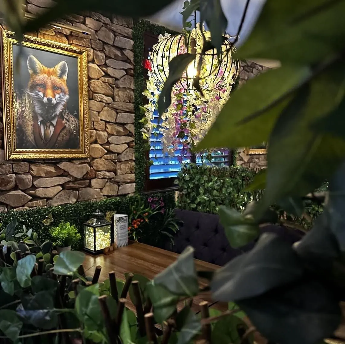 The enchanted forest dining room at Enchant